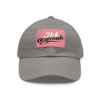 314 Originals Leather Patch Dad Hat — Retro Script Baseball Cap - 314 Originals