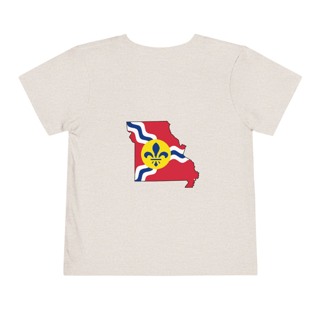 Toddler Tee — "From the Lou and I’m... Proud" St. Louis Flag Kids Shirt - 314 Originals