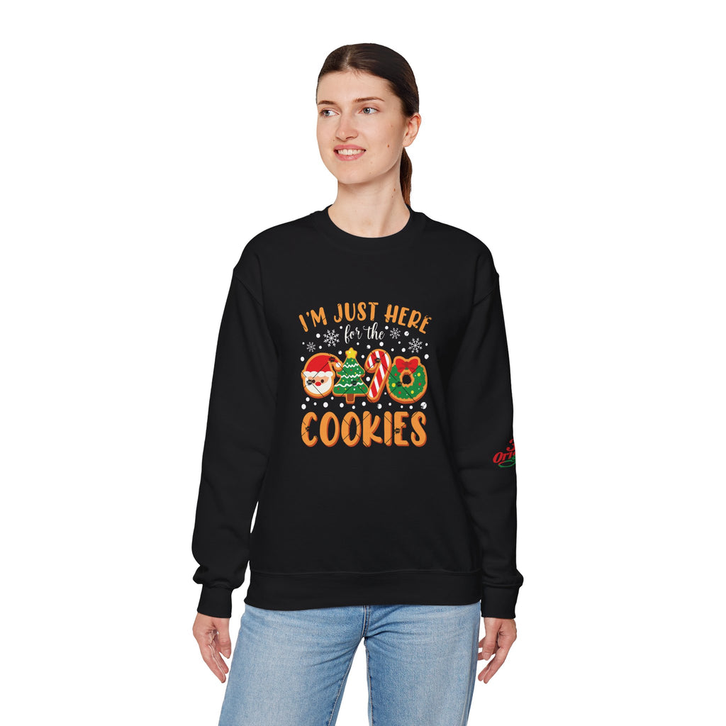 Christmas Cookie Sweatshirt - "I'm Just Here for the Cookies" Holiday Crewneck - 314 Originals