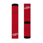 Red Sublimation Socks with '314 Originals' Script — Athletic Crew Socks - 314 Originals