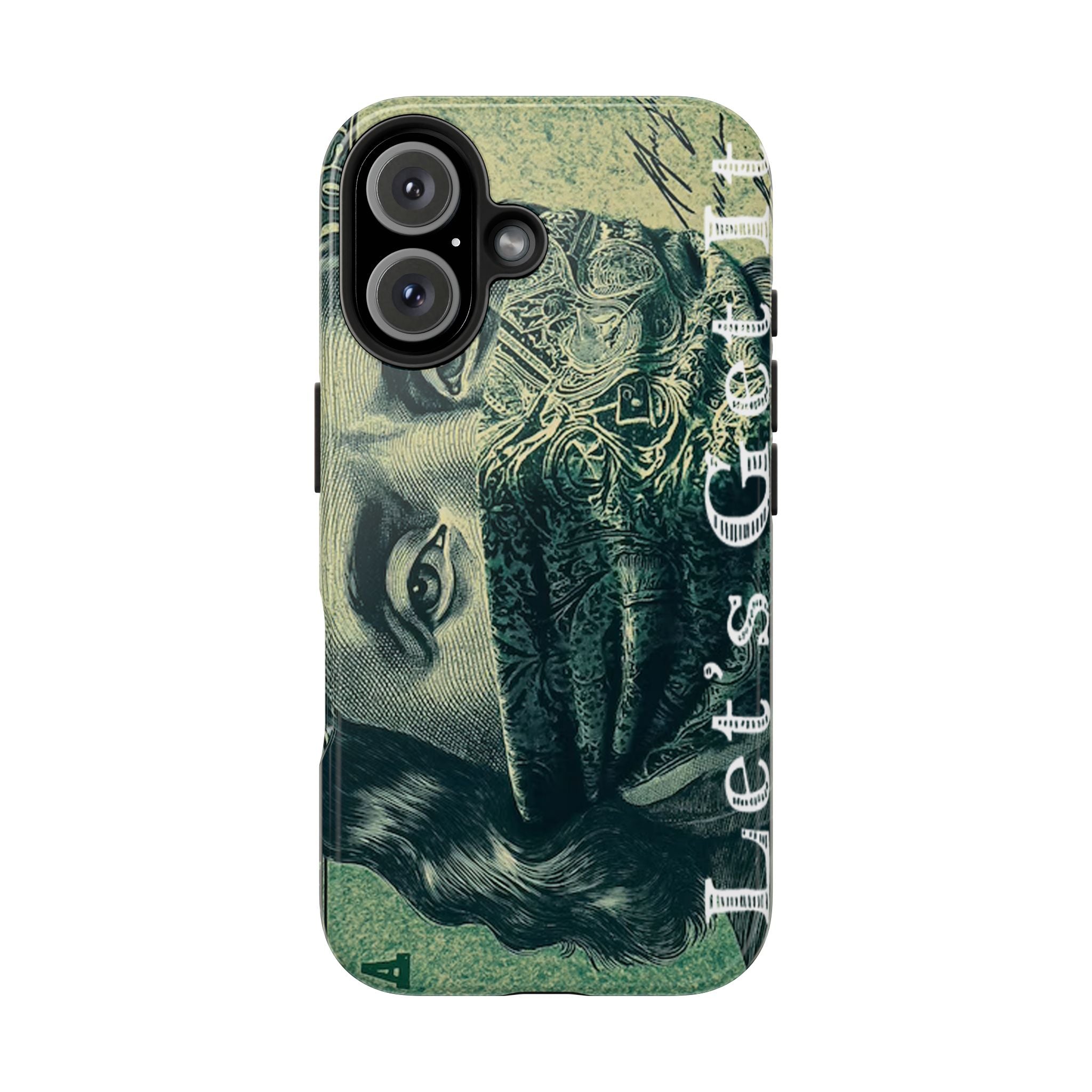 Ben Franklin "Let's Get It" Bandana Design Tough Phone Case Printify Phone Case  314 Originals