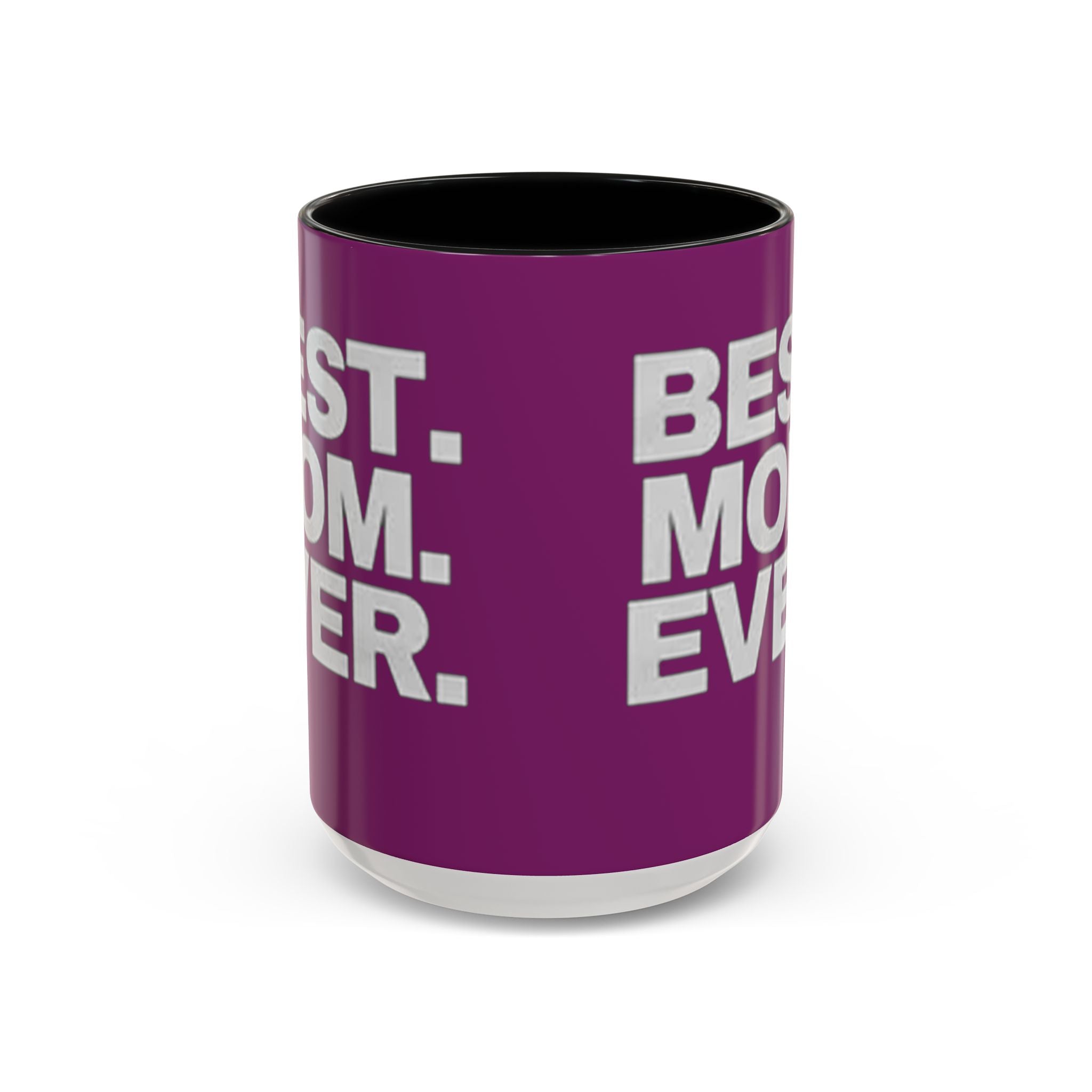 Best. Mom. Ever. Purple Accent Coffee Mug Printify Mug  314 Originals