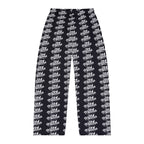 Men's Black All-Over Print Pajama Pants — Retro '314' Script Pattern Loungewear - 314 Originals