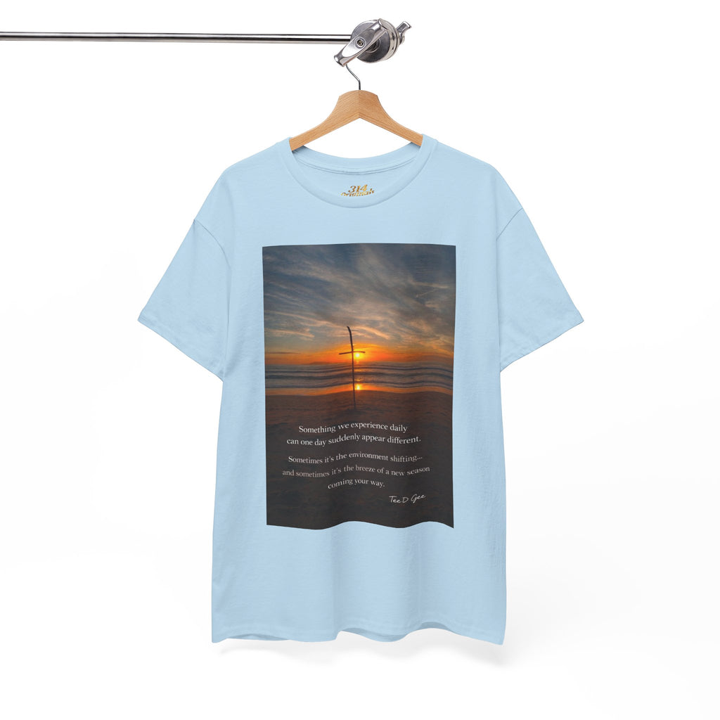 Sunset Beach Quote T‑Shirt — Inspirational Ocean Sunrise Tee - 314 Originals