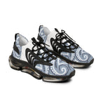 Gray Paisley Mesh Running Sneakers
