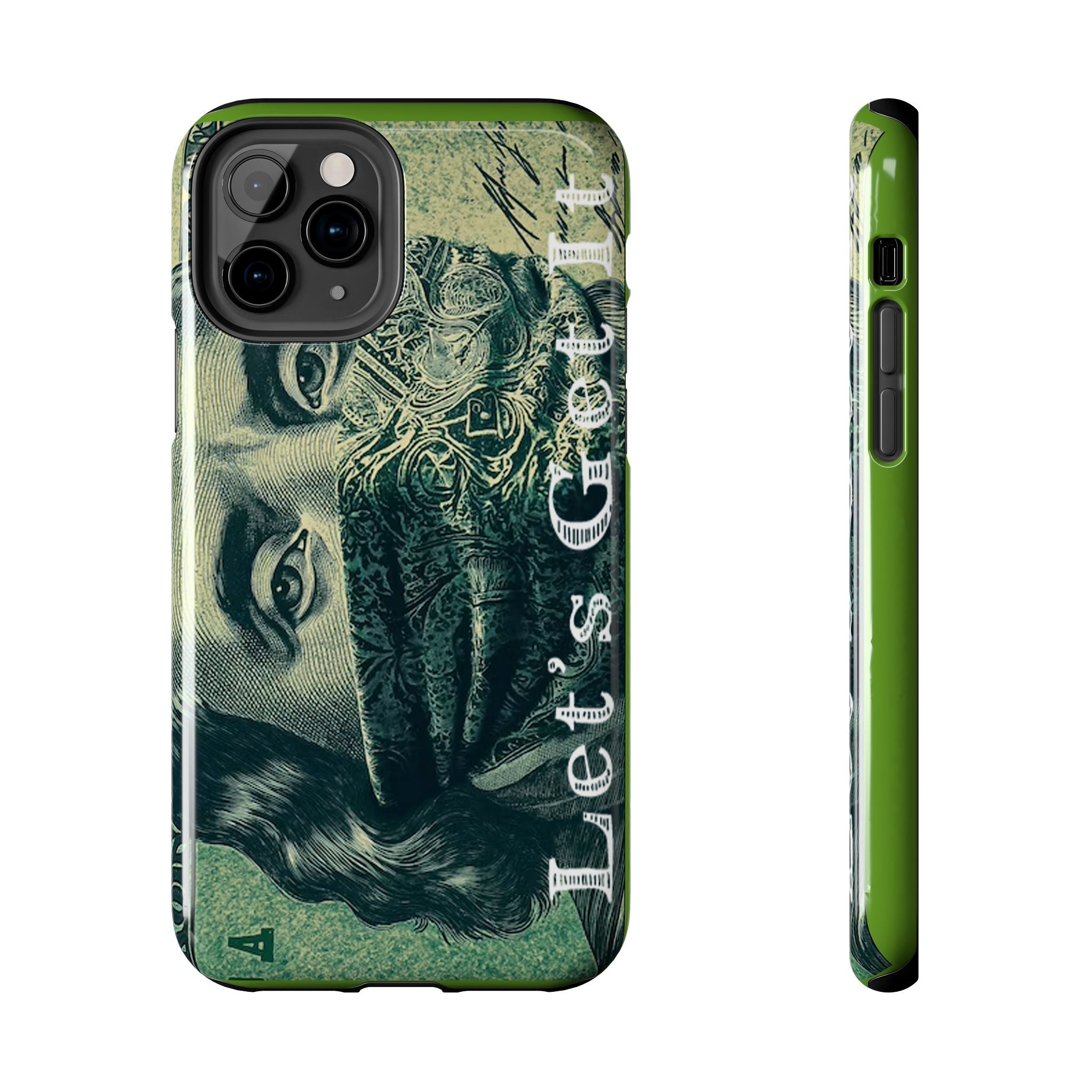 Ben Franklin "Let's Get It" Bandana Design Tough Phone Case Printify Phone Case  314 Originals