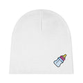 Baby Beanie with Cute Baby Bottle Graphic – Newborn Hat, Baby Shower Gift - 314 Originals