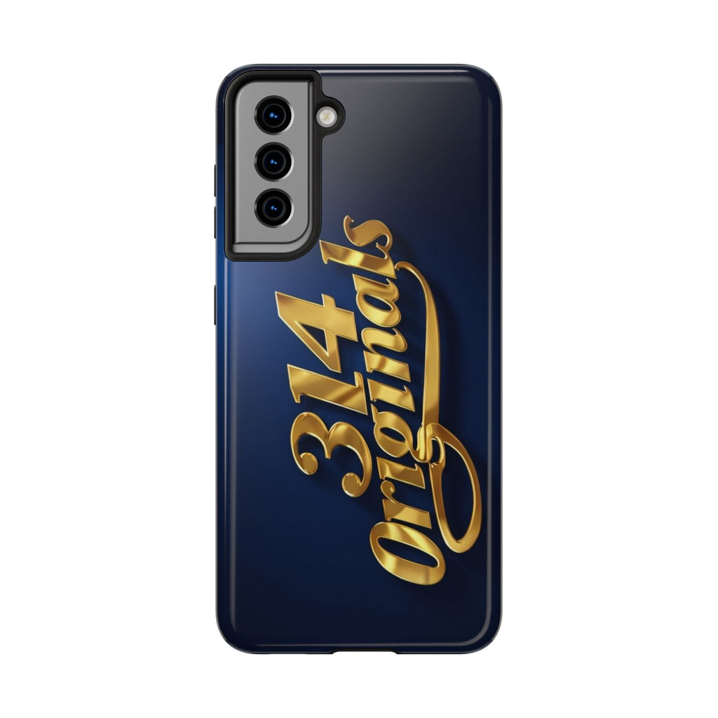 "314 Originals" Gold Script on Navy Tough Protective Case Printify Phone Case  314 Originals