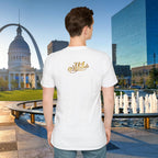 St. Louis Arch Skyline Tee — Born Hustler Front, 314 Originals Back - 314 Originals