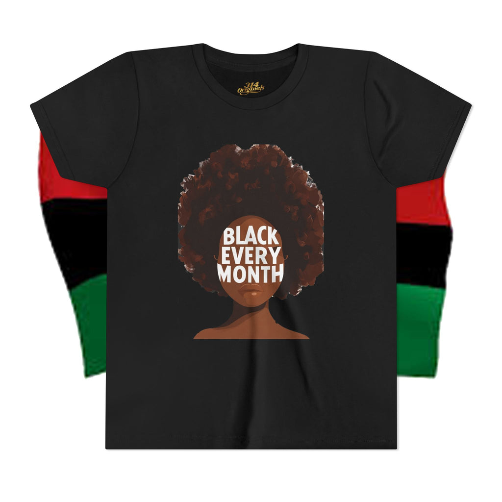 Black Every Month Youth Tee — Afro Pride Kids T-Shirt
