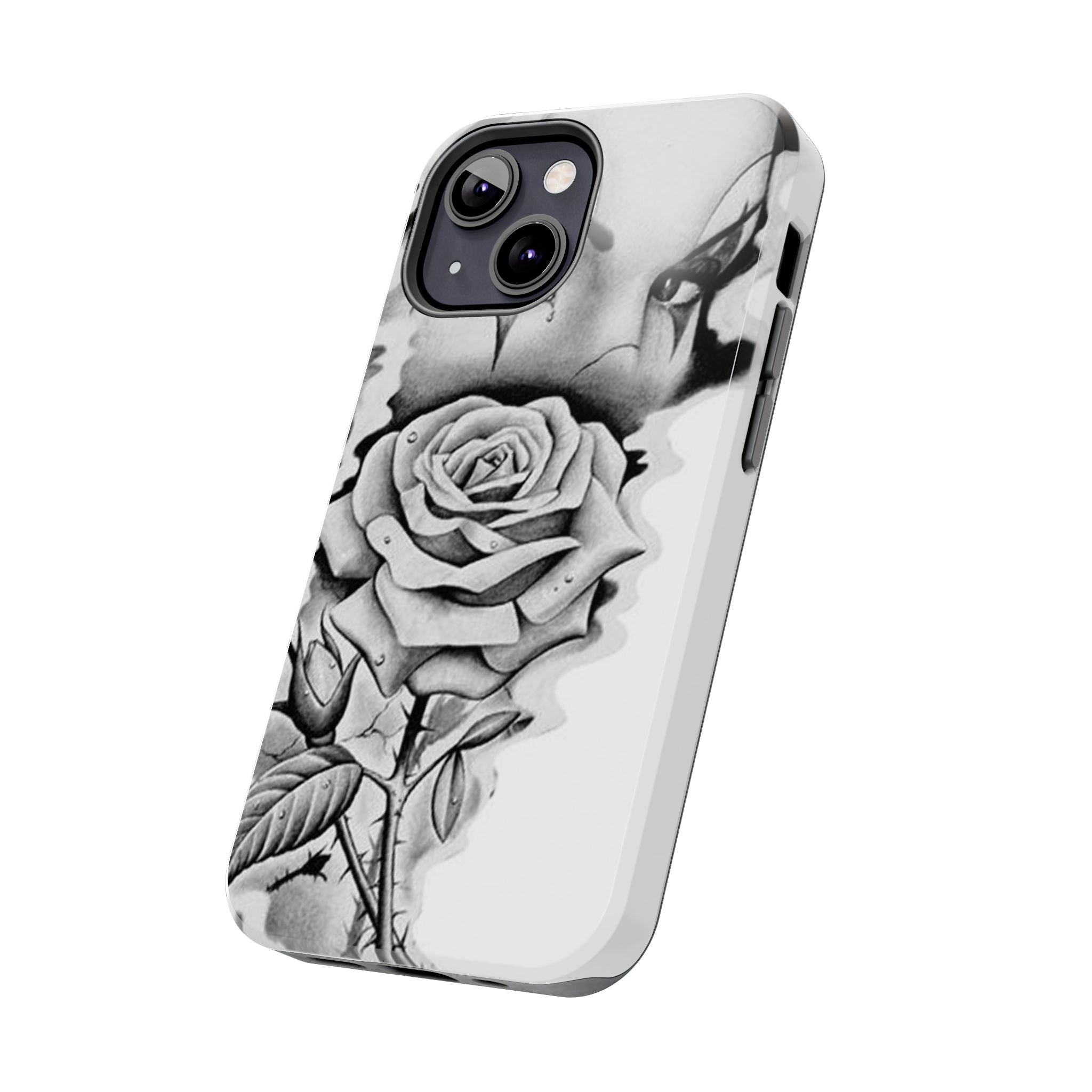 Noir Clown Face with Rose Shockproof Phone Cover - 314 Originals