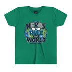 "Nerds Rule the World" Graphic Youth Girls Tee Shirt