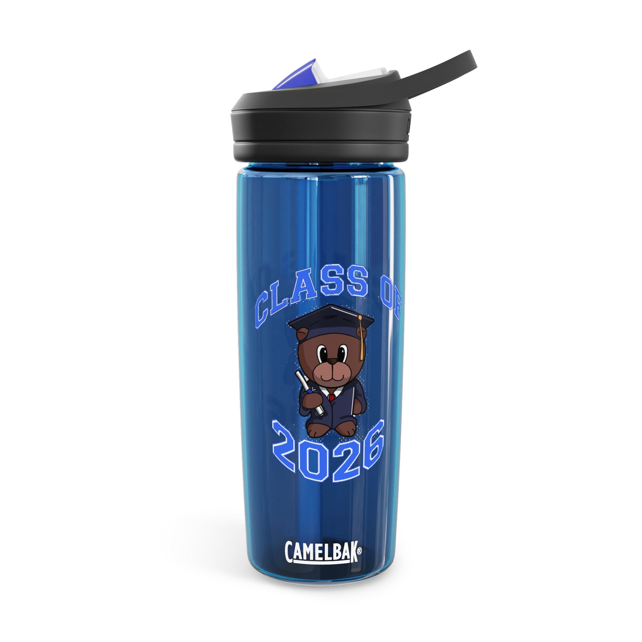 Class of 2026 Graduation Bear Design Water Bottle