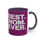 Best. Mom. Ever. Purple Accent Coffee Mug Printify Mug  314 Originals