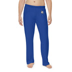 Men's Blue Pajama Pants — Embroidered 'AA' Lounge Sleepwear - 314 Originals