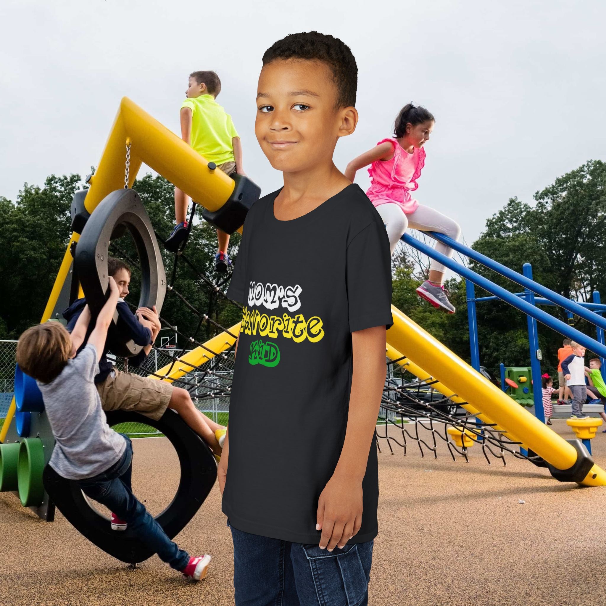 Boys "Favorite Kid" Retro Yellow & Green Graphic T-Shirt - 314 Originals