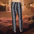 Men's Black All-Over Print Pajama Pants — Retro '314' Script Pattern Loungewear - 314 Originals