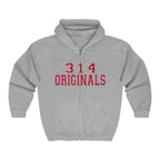 314 Originals Zip Hoodie — Retro Varsity Full-Zip Sweatshirt - 314 Originals