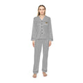 Women's Light Grey Satin Pajama Set — Luxurious Sleepwear Printify All Over Prints  314 Originals
