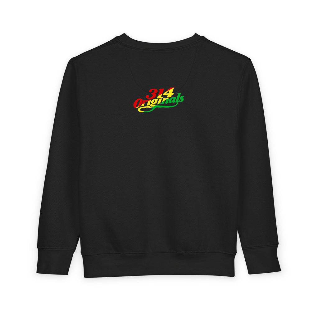 Mom's Favorite Kid Toddler Sweatshirt — Colorful Retro Rasta Kids Pullover