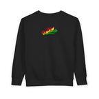 Mom's Favorite Kid Toddler Sweatshirt — Colorful Retro Rasta Kids Pullover - 314 Originals