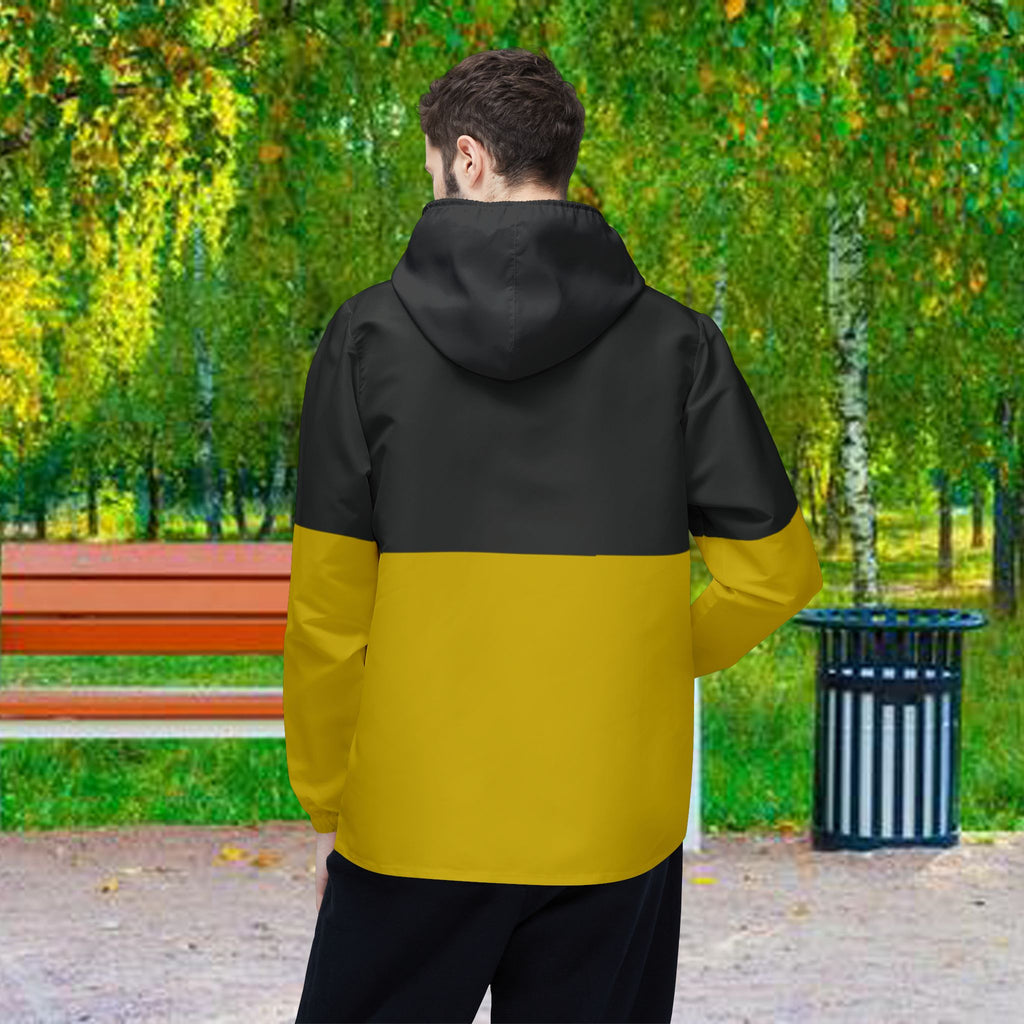 AGO Color block Hooded Windbreaker Jacket — Lightweight Zip-Up - 314 Originals