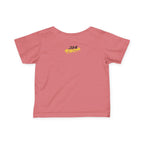 "Caution: Cuteness Overload" —  Baby T‑Shirt (Yellow Warning Sign) - 314 Originals