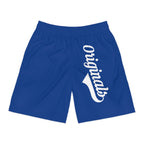 Originals Vertical Script Men's Jogger Shorts — Blue Athletic Casual Summer Shorts - 314 Originals
