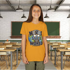 "Nerds Rule the World" Graphic Youth Girls Tee Shirt