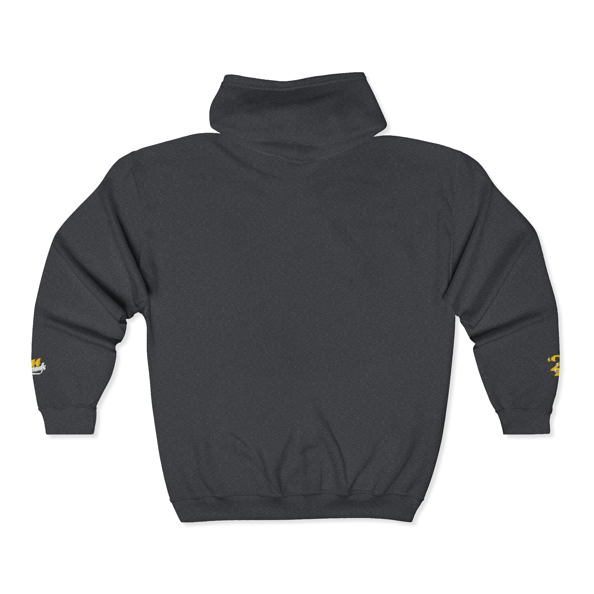 King's Gear Zip Hoodie — Full‑Zip with Gold Crown Emblem - 314 Originals