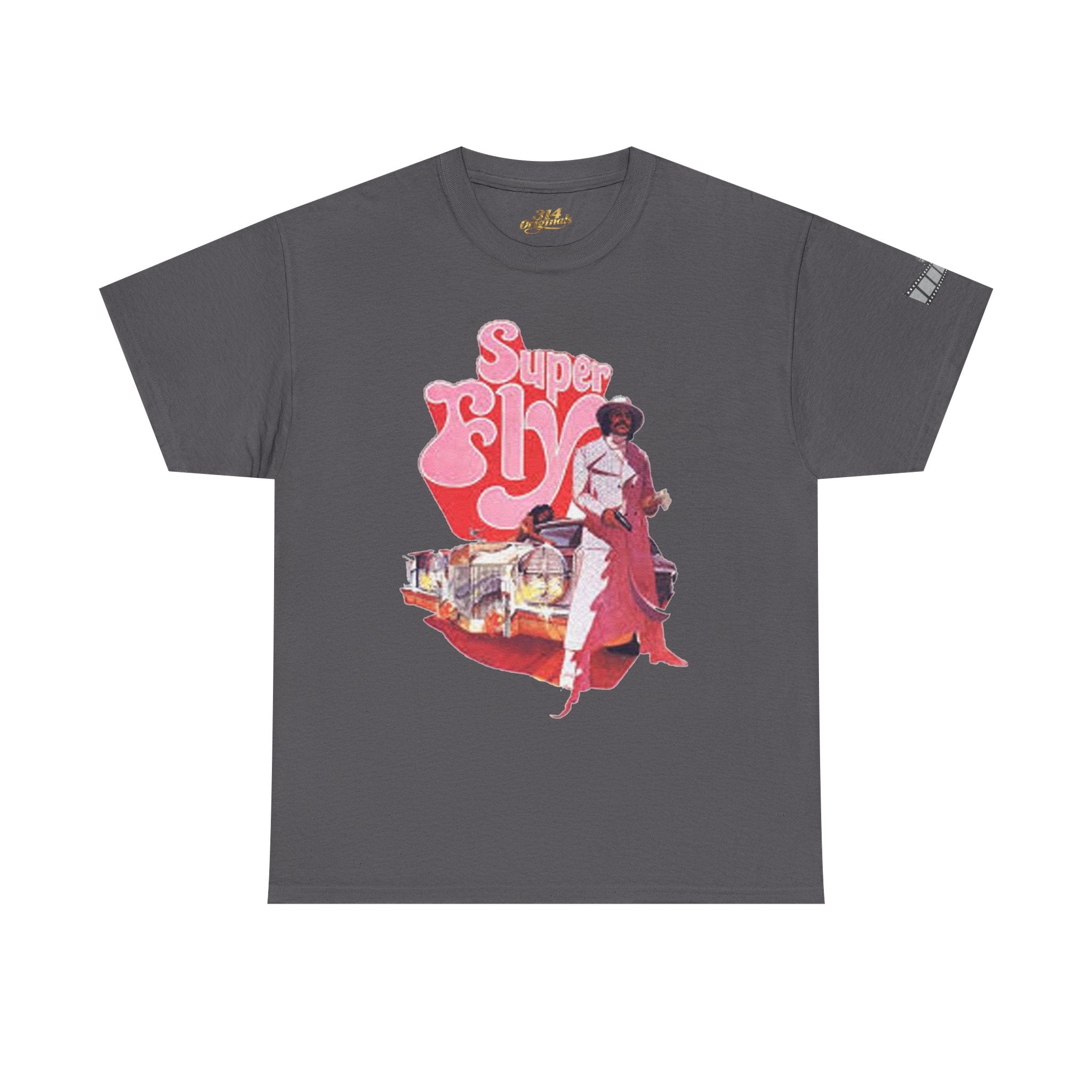 'Super Fly' Graphic Tee — 70s Vintage Movie Style T-Shirt Printify T-Shirt  314 Originals