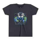 "Nerds Rule the World" Graphic Youth Girls Tee Shirt