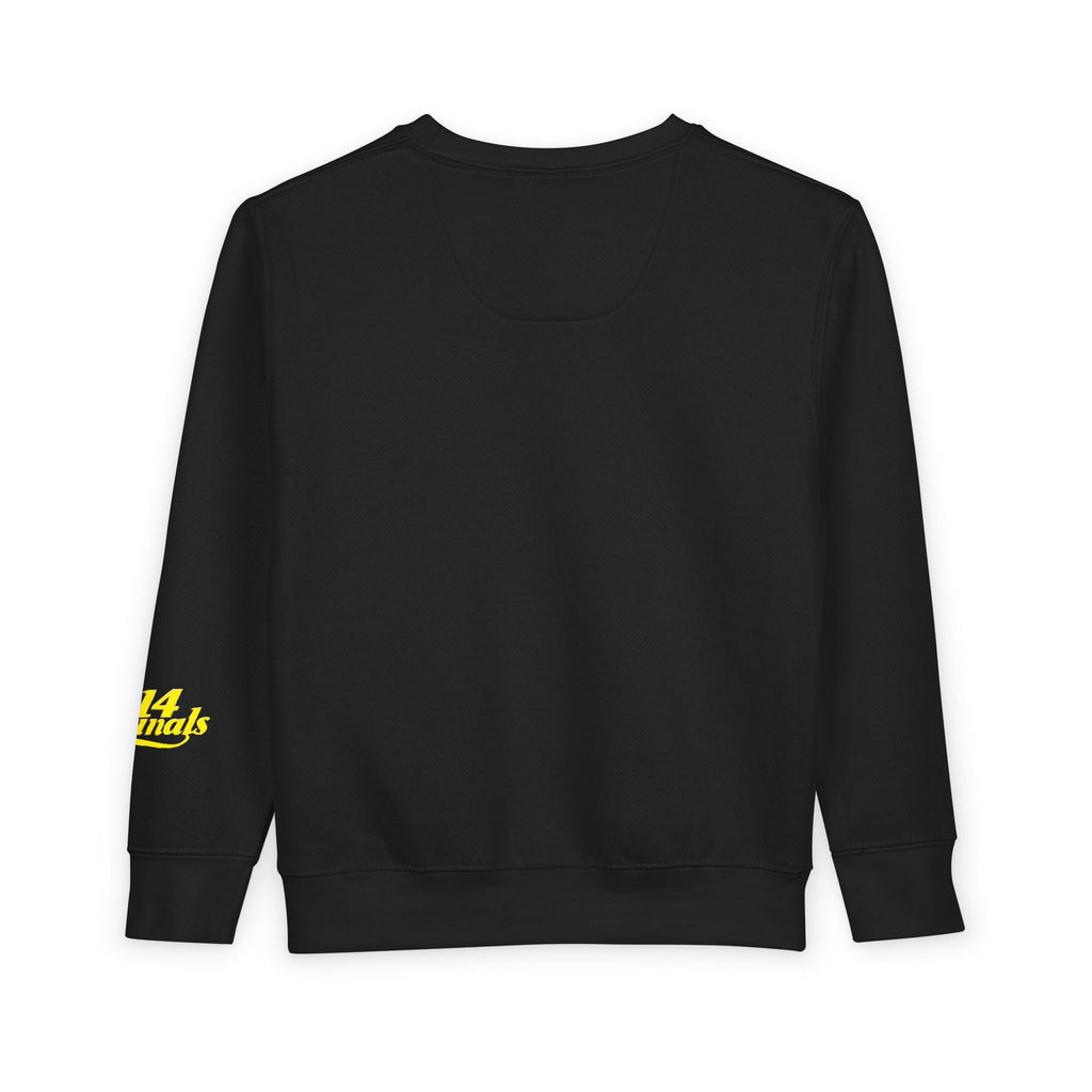 "Caution: Cuteness Overload" Kids Crewneck Toddler Sweatshirt
