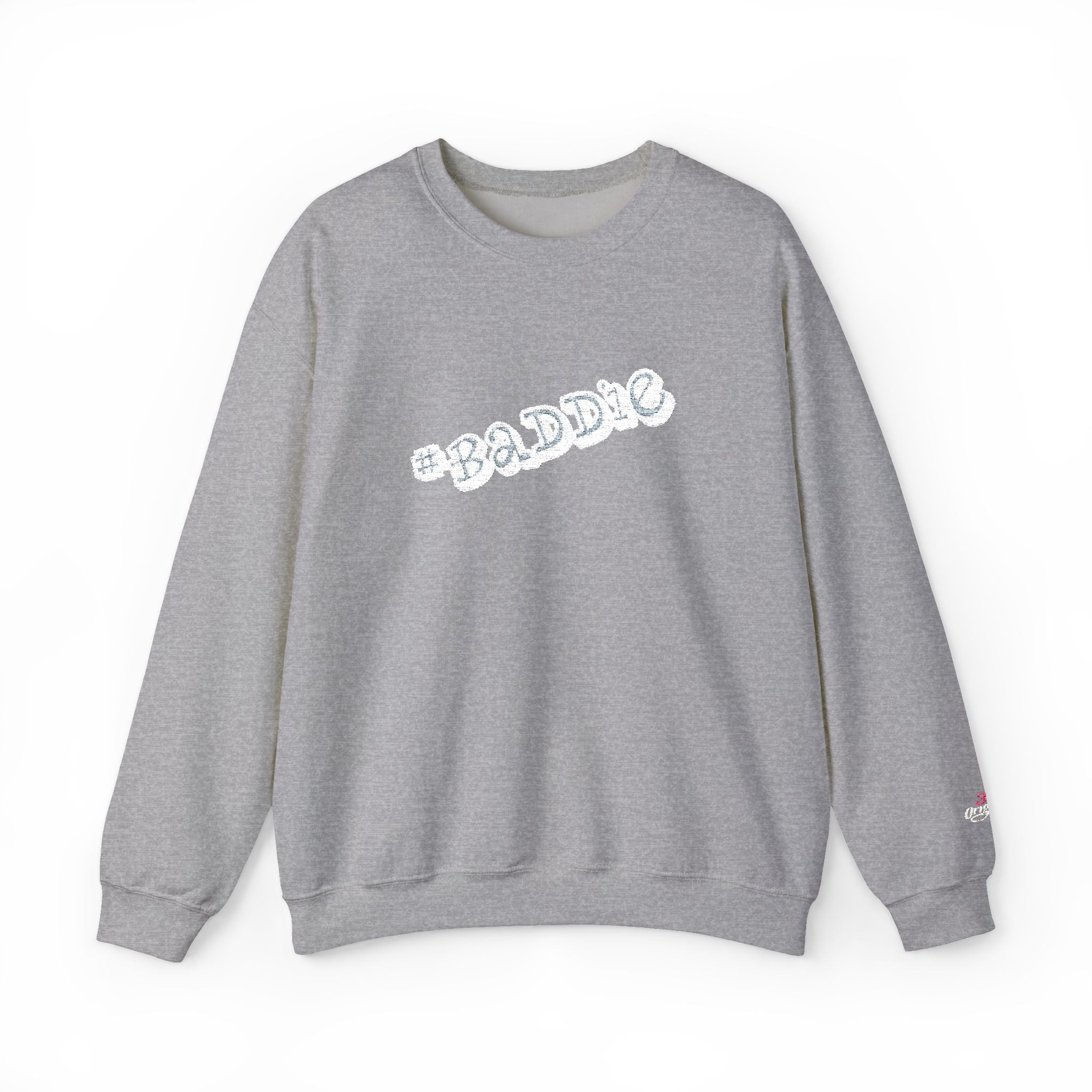 Cloud Script Crewneck Sweatshirt — White Script Logo Cozy Pullover Printify Sweatshirt  314 Originals