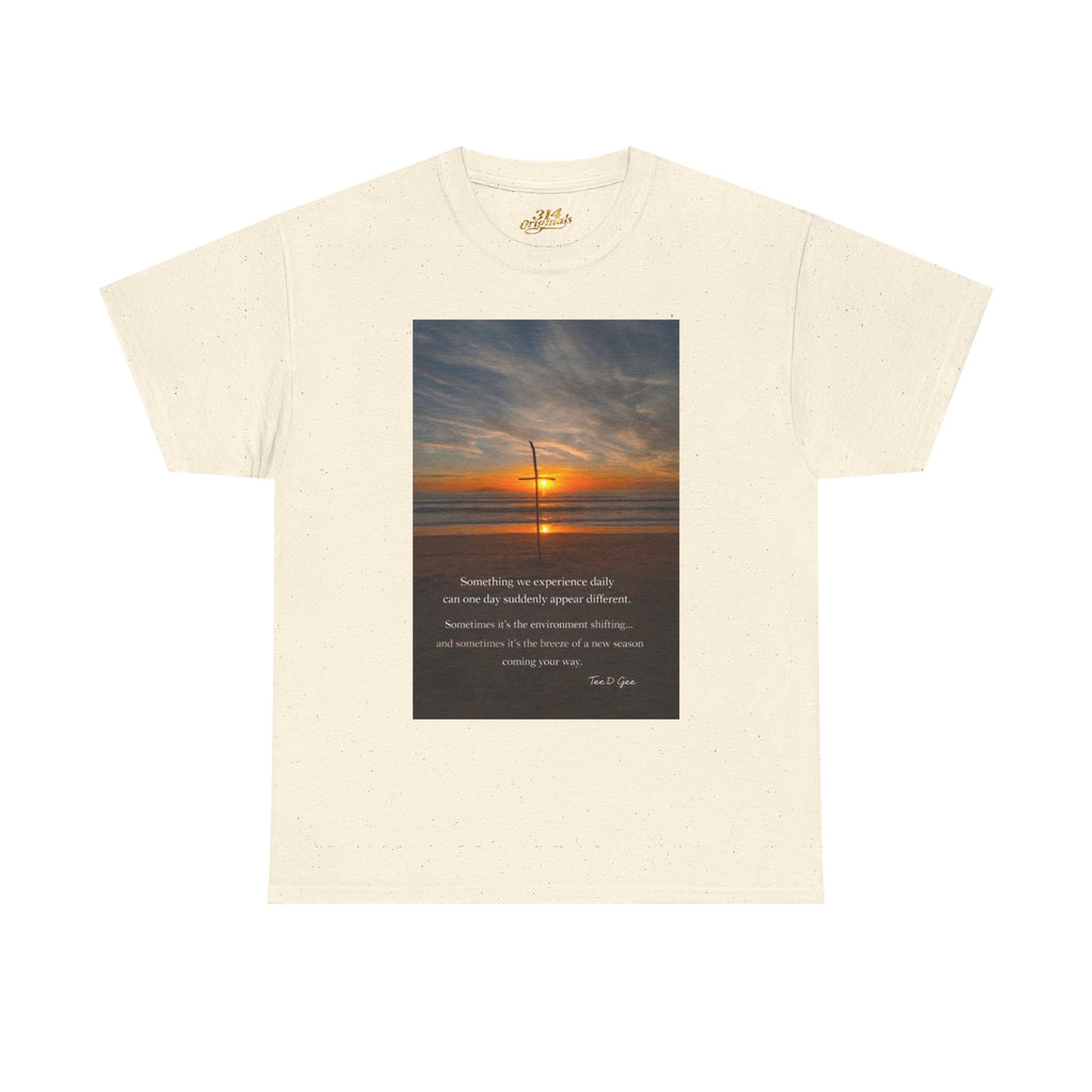 Sunset Beach Quote T‑Shirt — Inspirational Ocean Sunrise Tee - 314 Originals