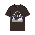 St. Louis Arch Skyline Tee — Born Hustler Front, 314 Originals Back - 314 Originals