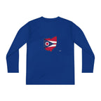 Ohio Flag Youth Long Sleeve Tee — Youngstown Text Graphic - 314 Originals