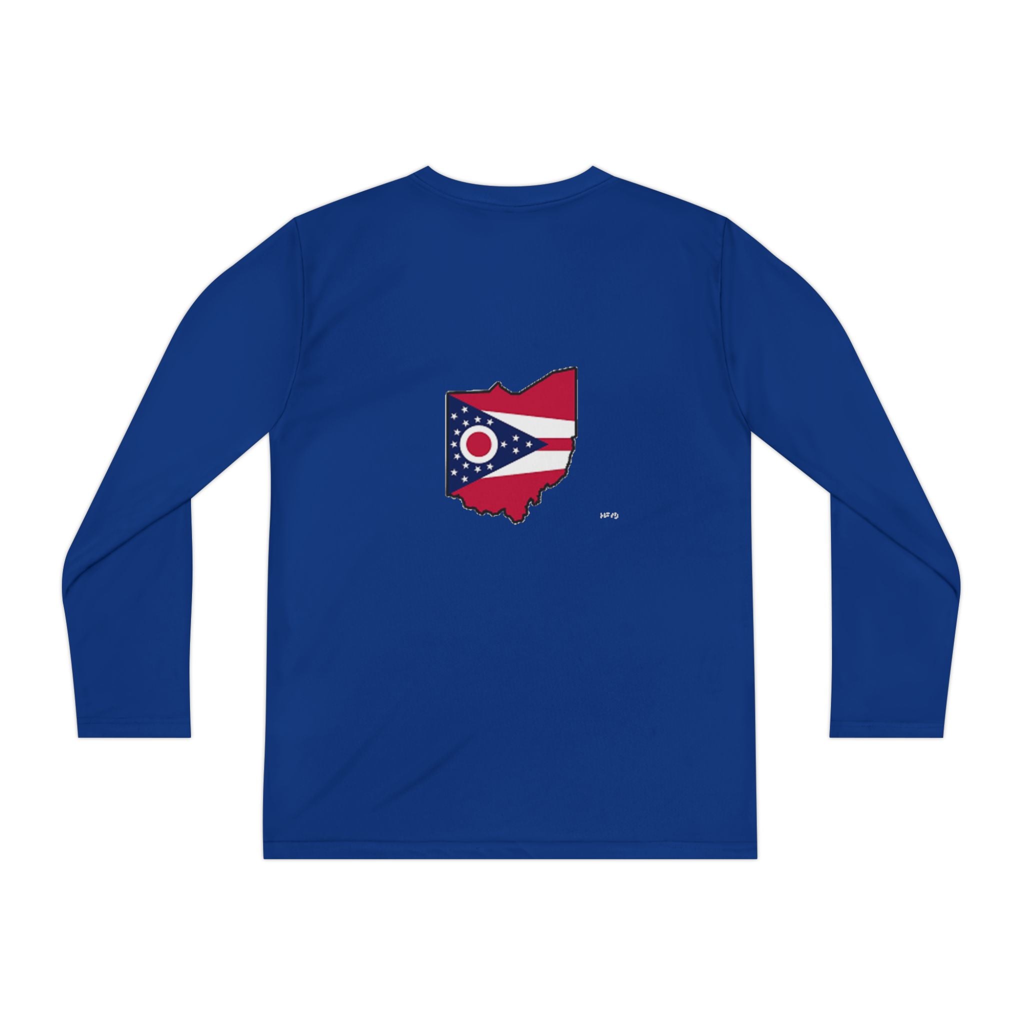Ohio Flag Youth Long Sleeve Tee — Youngstown Text Graphic - 314 Originals