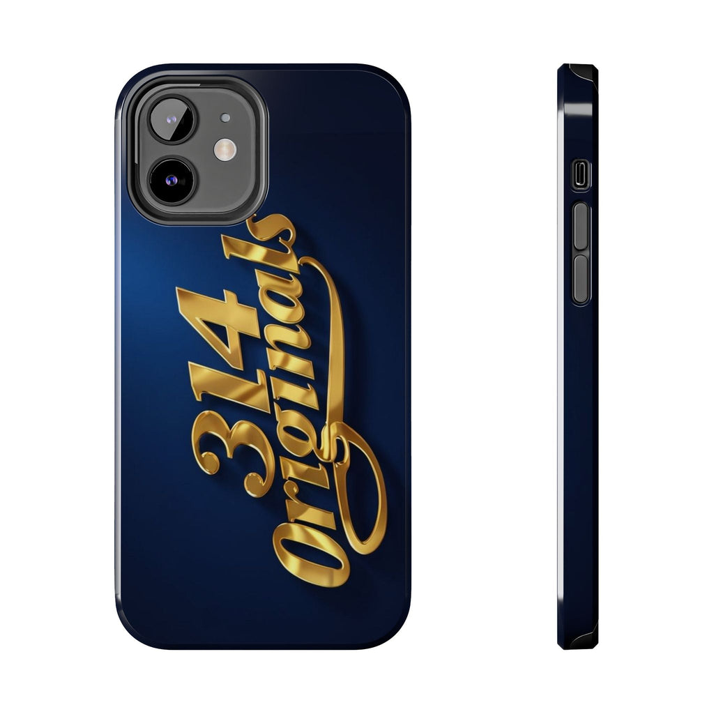 "314 Originals" Gold Script on Navy Tough Protective Case Printify Phone Case  314 Originals