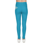 Turquoise 314 Script Kids' Printed Leggings - 314 Originals