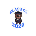 Class of 2026 Graduation Bear Sticker — Cute Cap & Gown Kiss-Cut Sticker for Students - 314 Originals