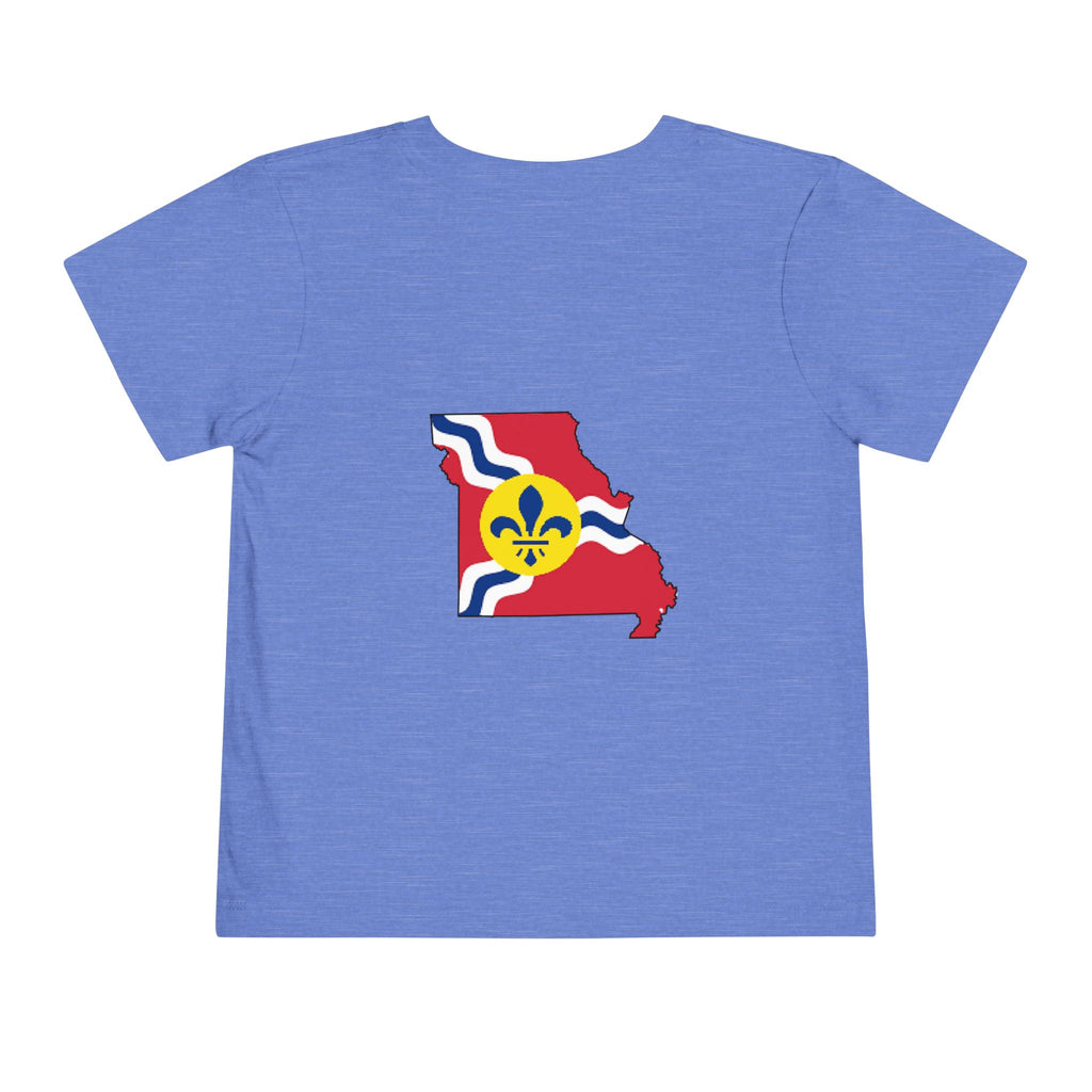 Toddler Tee — "From the Lou and I’m... Proud" St. Louis Flag Kids Shirt - 314 Originals