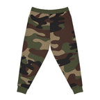 Green Camo 314 Originals Athletic Joggers – Retro Script Logo Sweatpants