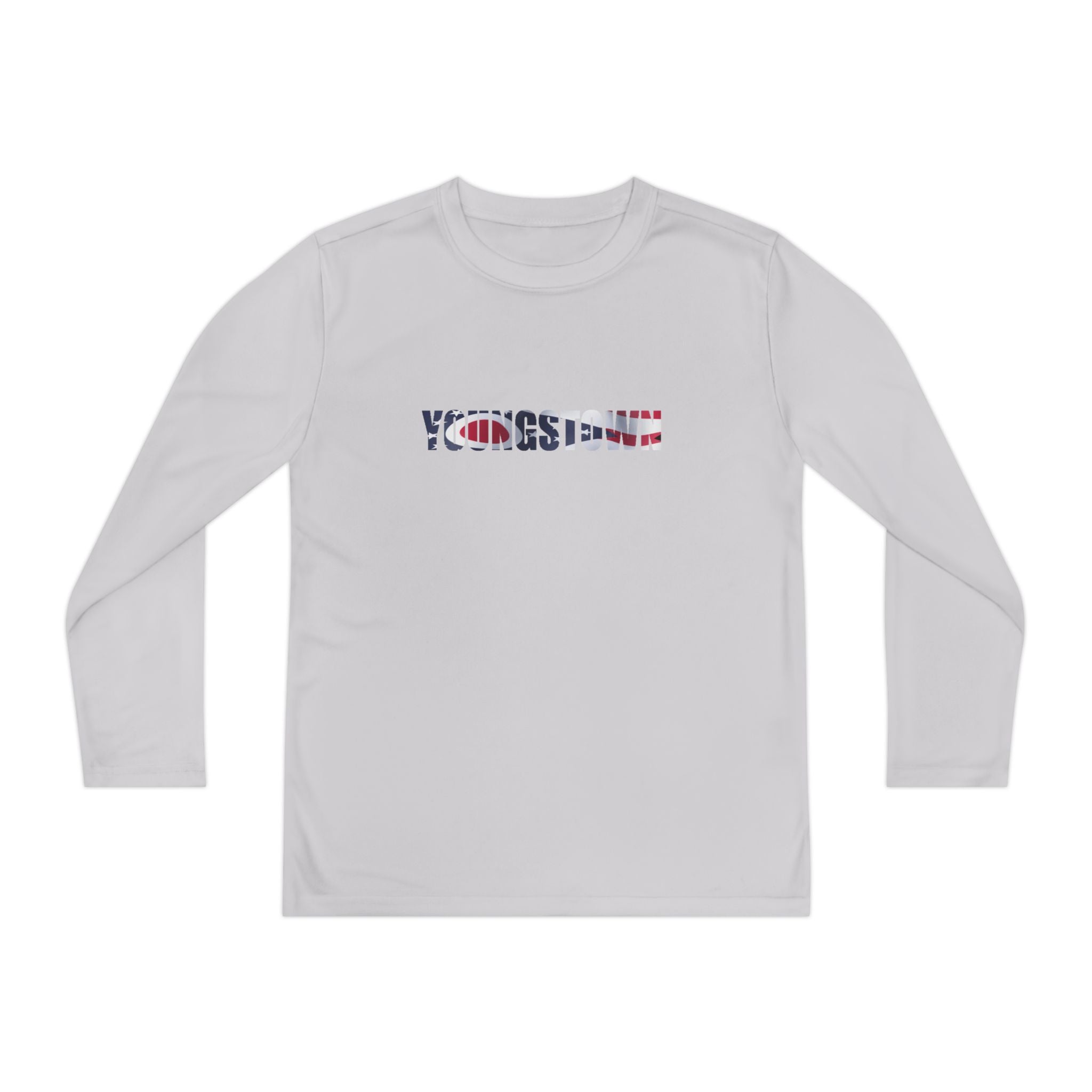 Ohio Flag Youth Long Sleeve Tee — Youngstown Text Graphic - 314 Originals