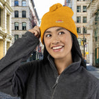 Embroidered Pom-Pom Knit Cap — '314 Originals' Beanie Printify Hats  314 Originals