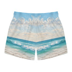 Tropical Palm Beach Swim Trunks