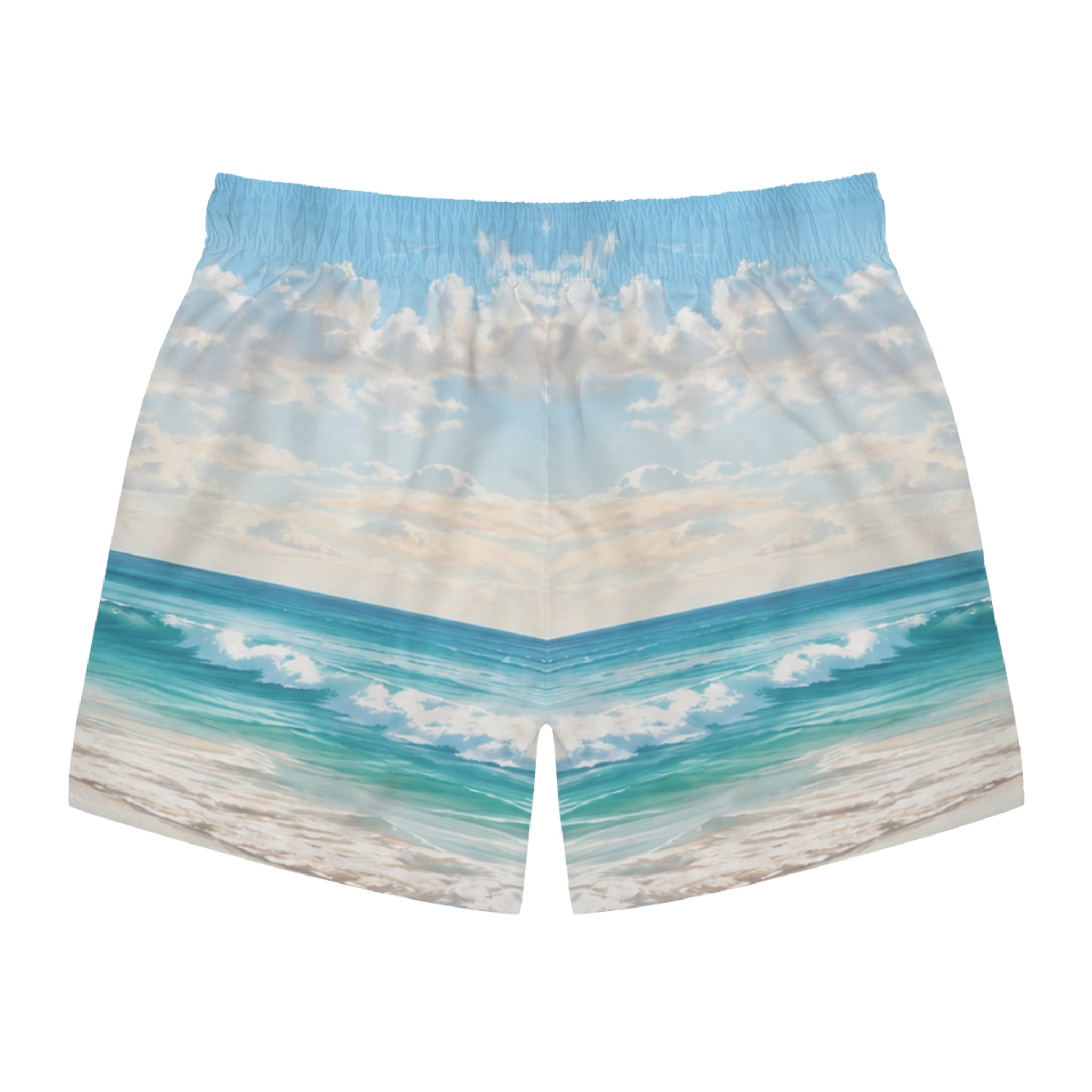 Tropical Palm Beach Swim Trunks