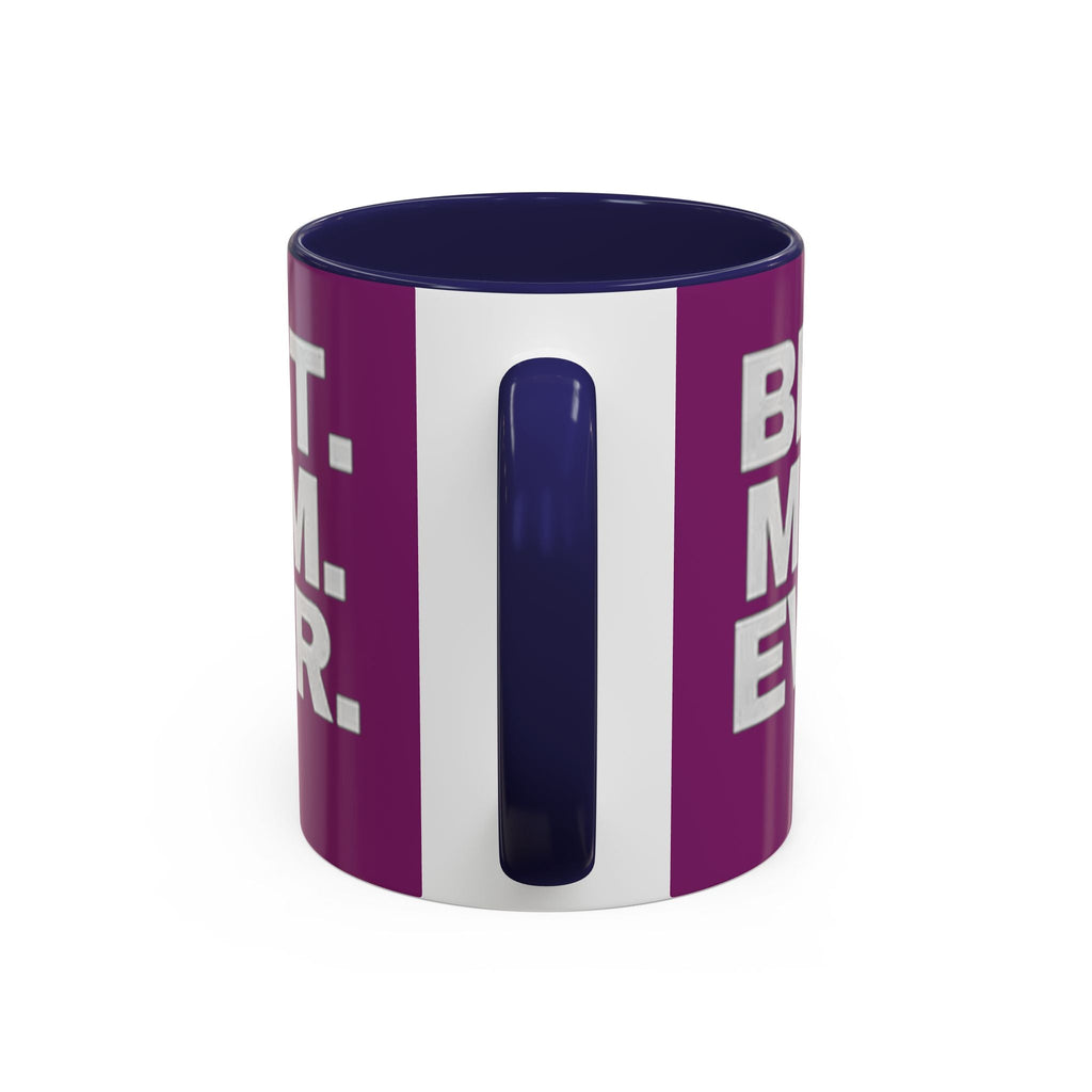 Best. Mom. Ever. Purple Accent Coffee Mug Printify Mug  314 Originals