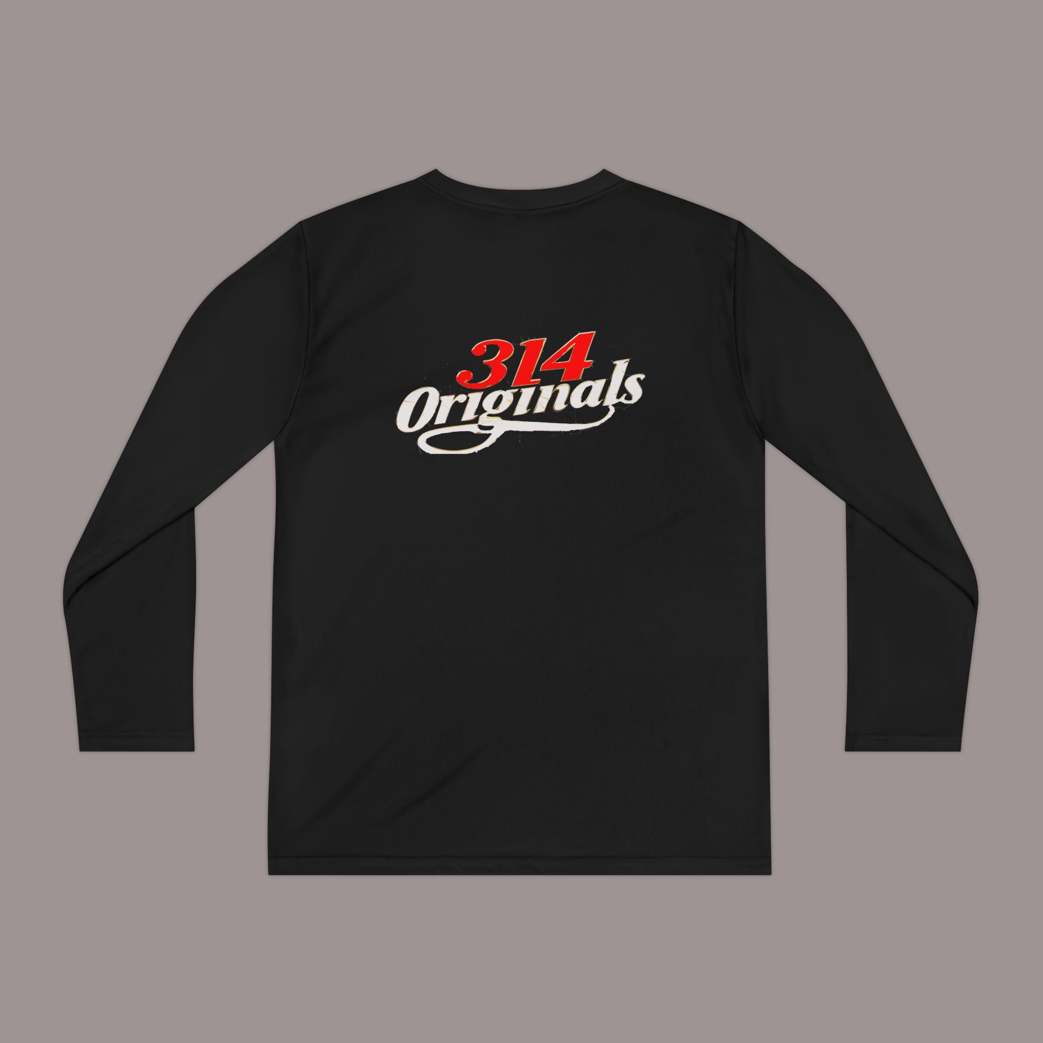 Franklin Silhouette Youth Long Sleeve Tee — '314 Originals' Back Graphic
