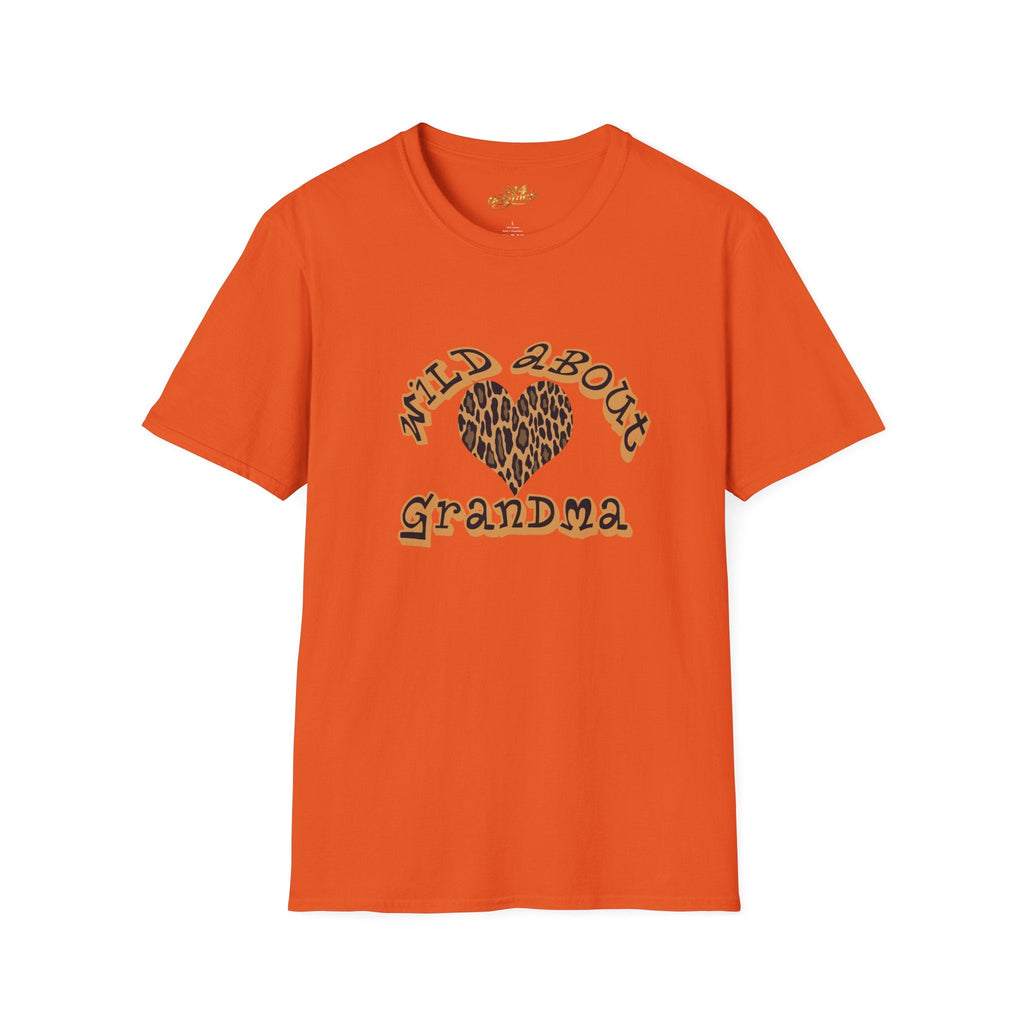 Wild About Grandma Leopard Heart T-Shirt Printify T-Shirt  314 Originals